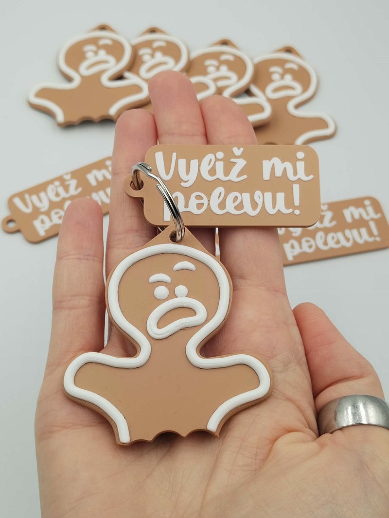 Závěsný 3D perníček „Vyliž mi polevu“