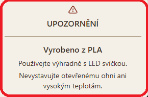 Andělka na LED svíčku