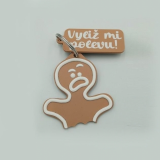 Závěsný 3D perníček „Vyliž mi polevu“